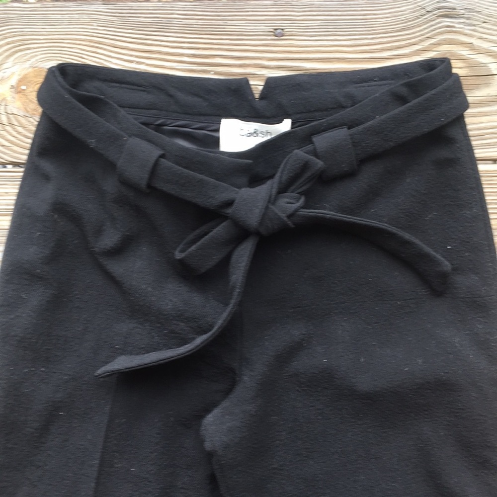 BA&SH belted twill straight leg pants - Picture 6 of 6